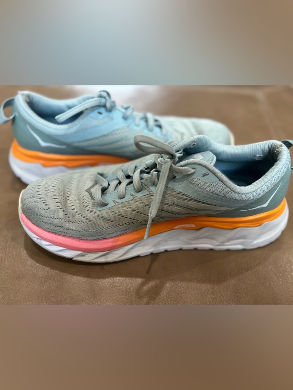 Hoka One One men’s Light Blue Running Shoe - Picture 5 of 8